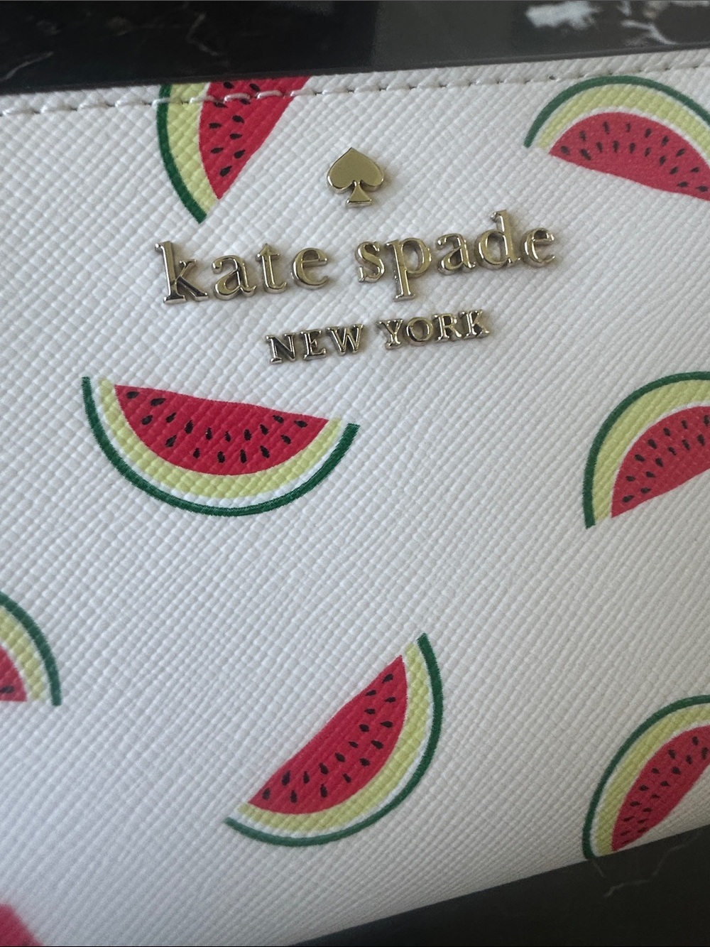 Kate Spade Staci Watermelon Party Medium Compact Bifold Wallet - Picture 9 of 9